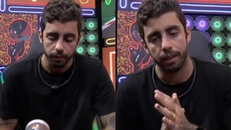 Abatido, Pedro Scooby revela que vai perder aniversário do filho - Reprodução/TV Globo