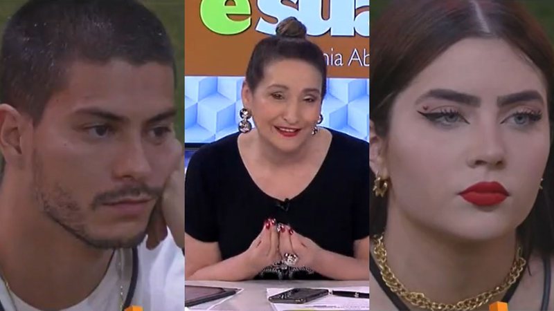 BBB22: Sonia Abrão acusa Jade de querer beijar Arthur e alfineta: "Não engana" - Reprodução/TV Globo/RedeTV