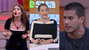 BBB22: Sonia Abrão debocha de discussão entre Arthur e Jade: “Ela caiu do salto” - Reprodução/Globo/RedeTV!