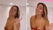 De biquíni, ex-BBB Viih Tube se empolga e quase mostra demais no banheiro de sua mansão - Reprodução/Instagram