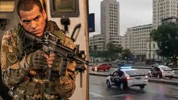 Gravação de série da TV Globo assusta moradores do Rio de Janeiro com tiroteio à luz do dia - Reprodução/TV Globo