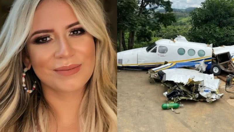 Polícia Civil encontra cabo em hélice de avião que caiu com Marília Mendonça - Reprodução / Instagram / G1