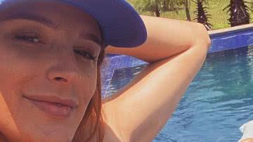 Esposa de Felipe Andreoli posa de biquíni e exibe barrigão: "Leon em destaque" - Reprodução/Instagram