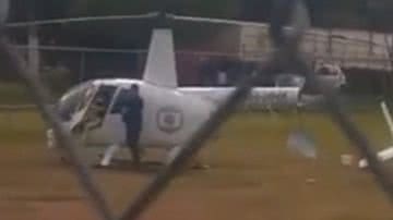 Helicóptero da Globo tem acidente em Belo Horizonte - Reprodução/Twitter