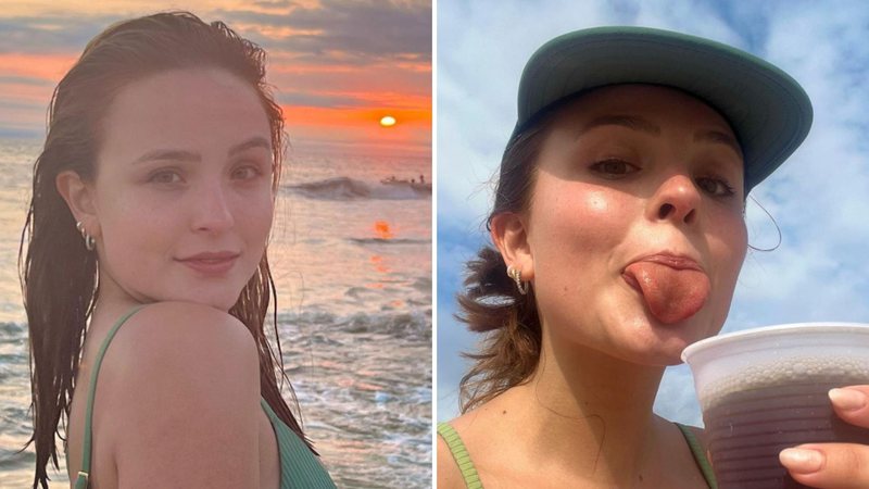 Larissa Manoela faz charme com biquíni mínimo ao ir à praia: "Deusa" - Reprodução/Instagram