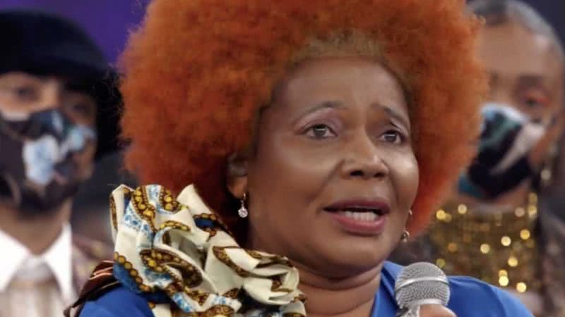 Margareth Menezes é aplaudida após discurso sobre racismo no ‘Domingão’ - Reprodução/Globo
