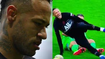 Neymar Jr. se pronuncia após lesão séria em jogo do PSG - Reprodução/Instagram e Reprodução/Twitter