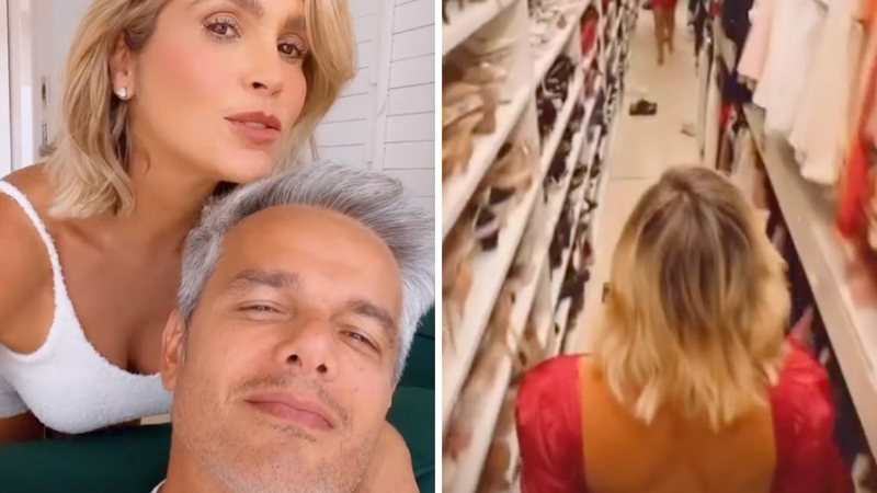 Otaviano Costa choca ao filmar o closet gigantesco de Flávia Alessandra: "Tenho que mostrar" - Reprodução/Instagram