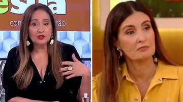 Sonia Abrão cutuca Fátima Bernardes: "Quem se ausenta, deixa de fazer falta" - Reprodução/RedeTV Reprodução/TV Globo