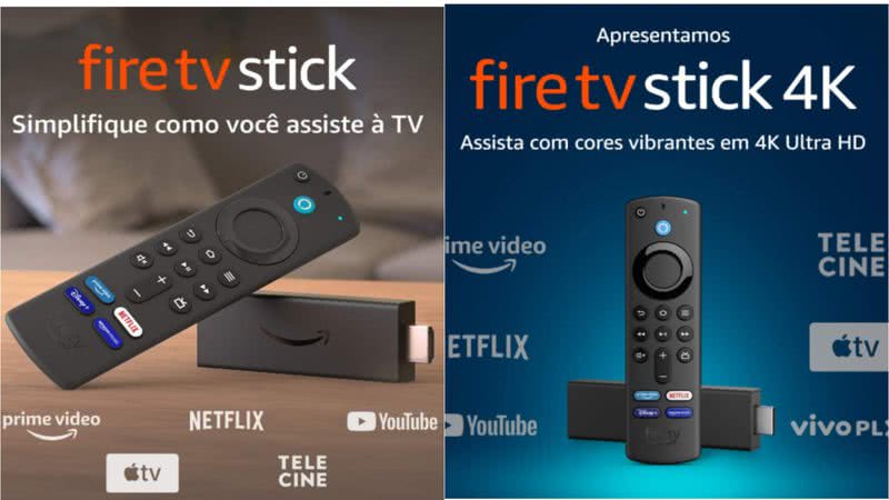 Tecnologia 4K, som com Dolby Atmos e mais: confira os novos modelos em pré-venda do Fire TV Stick - Reprodução/Amazon