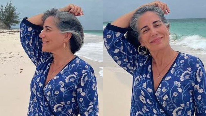Aos 59 anos, Glória Pires posa na praia e jovialidade choca fãs: "Igual vinho" - Reprodução/Instagram