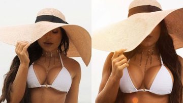 Esposa de Thammy Miranda elege biquíni branco cavado e corpão choca: "Que mulher" - Reprodução/Instagram