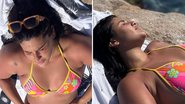 Filha de Flávia Alessandra 'torra' corpaço de biquíni fininho e dá zoom no bumbum: "Musa" - Reprodução/Instagram