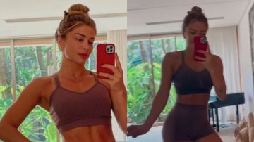 Grazi Massafera ostenta barriga sarada e coxas musculosas após treino: "Endorfinada" - Reprodução/Instagram