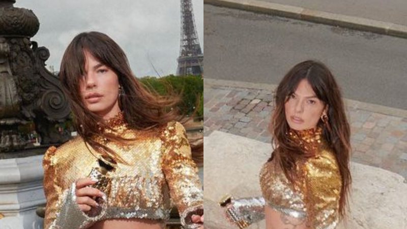 Estilosa, Isis Valverde arrasa com look brilhante e mostra barriguinha: "Perfeita" - Reprodução/Instagram