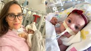 Letícia Cazarré mostrou a filha antes de uma nova cirurgia - Reprodução/Instagram