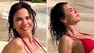 Luciana Gimenez posa com biquíni folgadinho à beira-mar e exibe corpão dos sonhos: "Divina" - Reprodução/Instagram