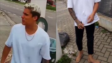 Tiago Ramos é largado descalço na rua após expulsão de 'A Fazenda 14'; veja flagra! - Reprodução/Instagram