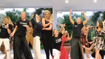 Xuxa Meneghel surgiu com ex-paquitas fazendo uma dancinha à favor de Luiz Inácio Lula da Silva - Reprodução/Instagram