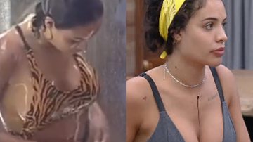 Aline Mineiro puxa biquíni no banho e mostra virilha em 'A Fazenda 13' - Reprodução/RecordTV