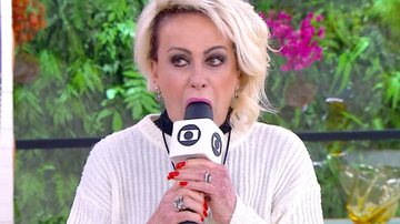 Ana Maria Braga come microfone no 'Mais Você' - Reprodução/TV Globo