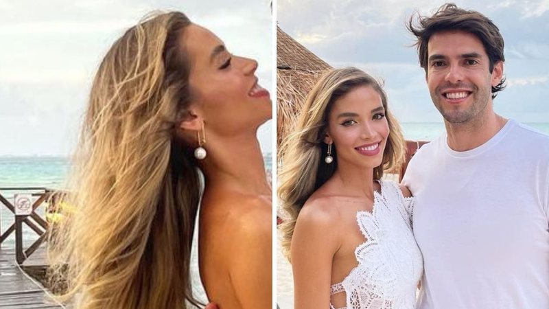 Apaixonados, Carol Dias e Kaká trocam beijão em momento romântico e se declaram: "Minha vida" - Reprodução/Instagram