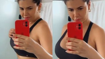 Ex-BBB Cacau Colucci surge com barriga negativa em menos de um mês após parto: "Perdi 10 kg" - Reprodução/Instagram