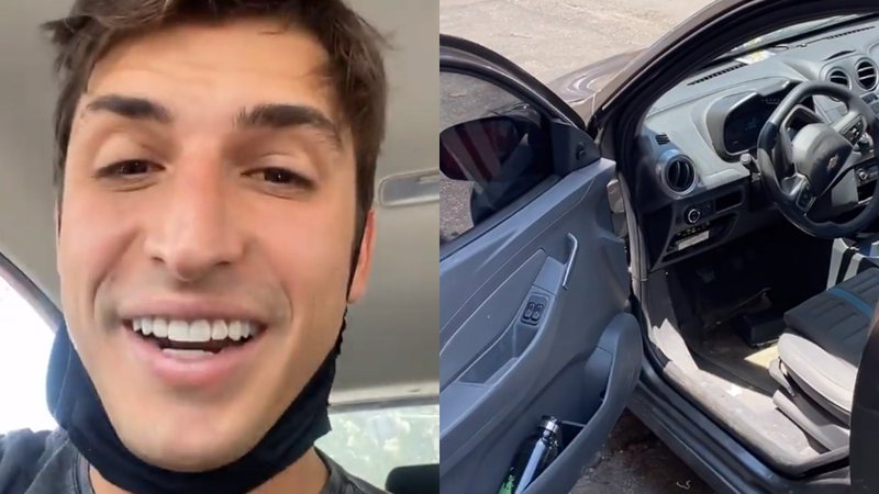Felipe Prior se surpreende ao reencontrar carro roubado - Reprodução/Instagram
