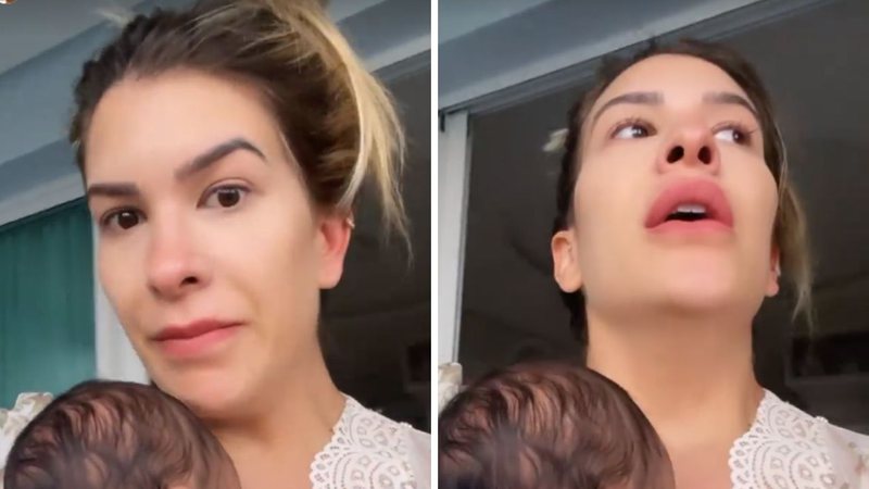 Entre lágrimas, Lore Improta se desespera ao ver filha chorar de cólica: "Não conseguiu dormir" - Reprodução/Instagram