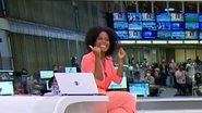 Maju Coutinho se despede do 'Jornal Hoje' e é aplaudida pelos colegas - Reprodução / TV Globo