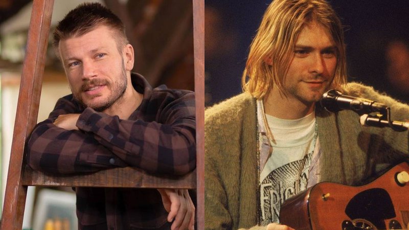 Rodrigo Hilbert resgata clique da juventude e gera comparações com Kurt Cobain, do Nirvana: "Muito parecido" - Reprodução/Instagram/MTV