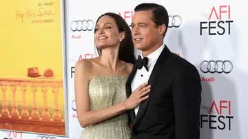 Angelina Jolie e Brad Pitt, em 2015 - Getty Images