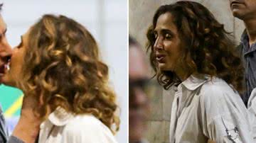A atriz Camila Pitanga e namorado, Patrick Pessoa, são flagrados aos beijos em aeroporto; veja - Reprodução/AgNews