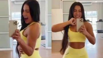 Esposa de Thammy Miranda agacha de ladinho mostrando bumbum enorme: "Que corpo" - Reprodução/Instagram