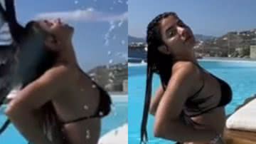 Ex-BBB Hariany Almeida sensualiza de biquíni em vídeo na Grécia - Reprodução/Instagram