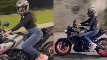 Juliette Freire surgiu pilotando uma moto avaliada em R$ 30 mil - Reprodução/Instagram