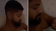 Filho de Viviane Araújo abre sorrisão ao ser ninado pelo pai: "Amo esse colinho" - Reprodução/ Instagram