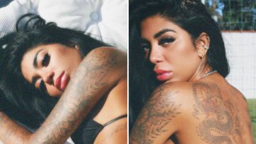 Na cama, irmã de Gabigol exibe corpo tatuado e provoca fãs: "Me diz teu jogo" - Reprodução/ Instagram