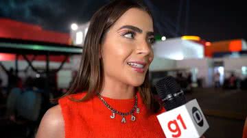 A ex-BBB Jade Picon paralisa ao ouvir pergunta sobre affair com cantor famoso; confira - Reprodução/TV Globo