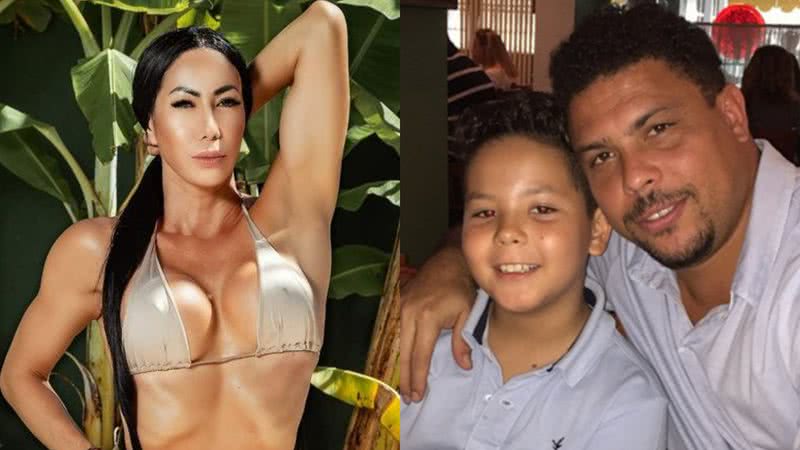 Mãe do filho de Ronaldo Fenômeno faz cirurgia íntima - Divulgação e Reprodução