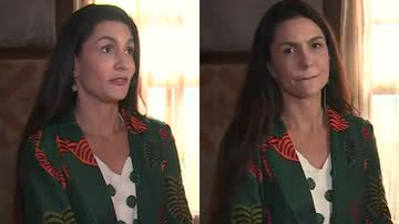 Paula Barbosa confessou ter ficado desconfortável ao se encontrar com uma atriz da primeira versão de Pantanal - Reprodução/Globo