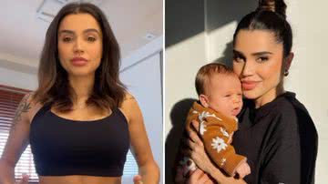 Pouco mais de um mês após o parto, Paula Amorim relata dificuldade após nascimento do filho, Theo; confira - Reprodução/Instagram