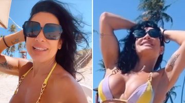 Que isso? Scheila Carvalho choca ao ir à praia e exibir corpo perfeito aos 49 anos - Reprodução/ Instagram