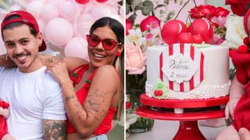 O casal Tays Reis e Biel comemoram 2 meses da filha com festa minimalista; confira imagens - Reprodução/Instagram