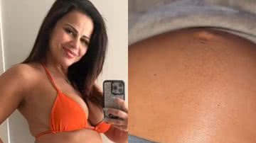 Vai nascer! Viviane Araújo mostra barrigão se mexendo com bebê inquieto - Reprodução/Instagram