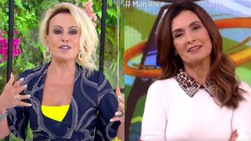 Ana Maria Braga presenteia Fátima Bernardes ao vivo no 'Mais Você' - Reprodução / TV Globo