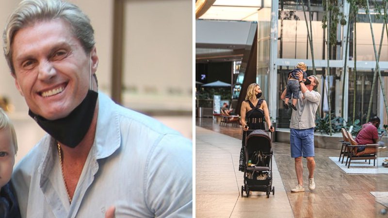 Lembra dele? Pai após os 40, André Segatti é flagrado com a esposa e o filho em shopping no Rio - AgNews