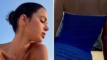 Bruna Marquezine dispensa a parte de cima do biquíni e posa com look transparente em iate: "Molhada" - Reprodução/Instagram