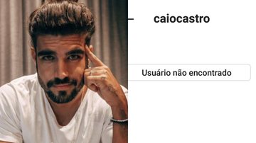 Caio Castro some das redes sociais - Reprodução/Instagram