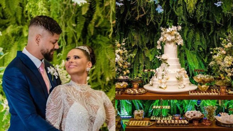 Viviane Araújo mostra detalhes do cardápio chiquérrimo no casamento - Reprodução / Instagram
